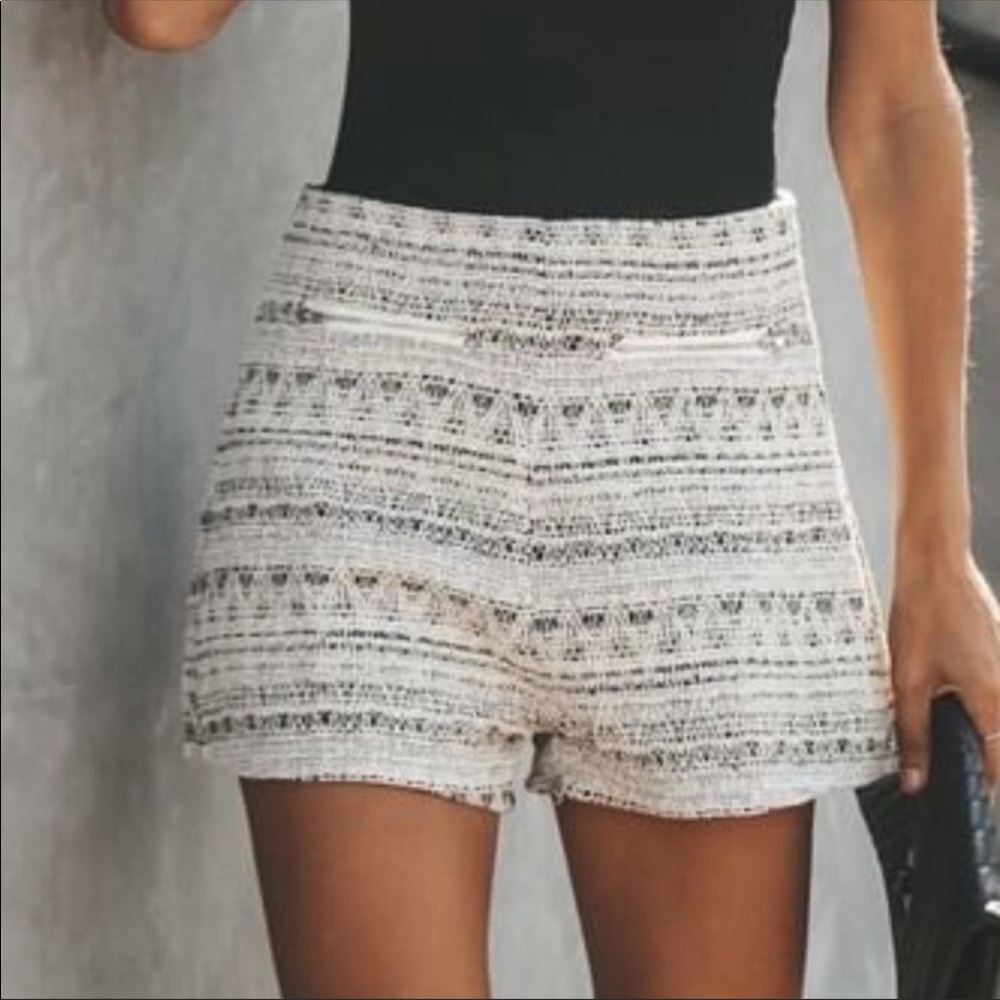 Vici High Waist Patterned Women Shorts